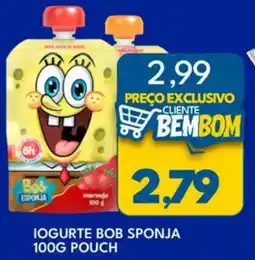 Rancho Bom Supermercados Iogurte bob sponja pouch oferta