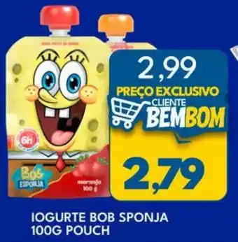 Rancho Bom Supermercados Iogurte bob sponja pouch oferta
