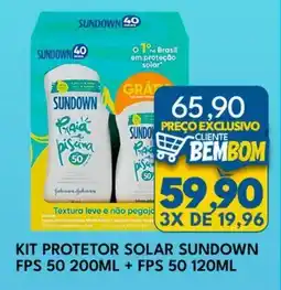 Rancho Bom Supermercados Kit protetor solar sundown oferta