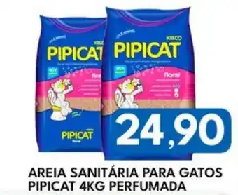 Rancho Bom Supermercados Areia sanitária para gatos pipicatareia sanitária para gatos pipicat 4kg perfumada perfumada oferta