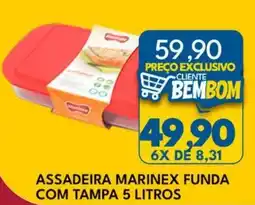 Rancho Bom Supermercados Assadeira marinex funda com tampa oferta