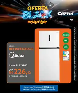 Lojas Certel Refrigerador Midea oferta