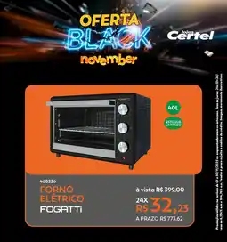 Lojas Certel Forno elétrico fogatti oferta
