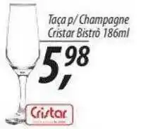 Taça P Champagne Cristar Bistrô 186ml