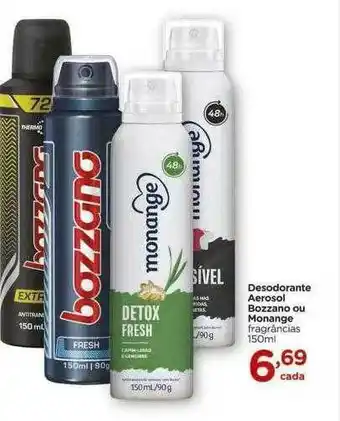 Carrefour Desodorante Aerosol Bozzano Ou Monange Fragrâncias oferta