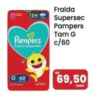 Drogarias Max Fralda Supersec Pampers Tam G oferta