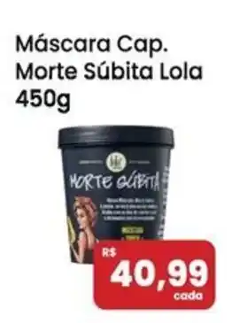 Máscara Cap. Morte Súbita Lola