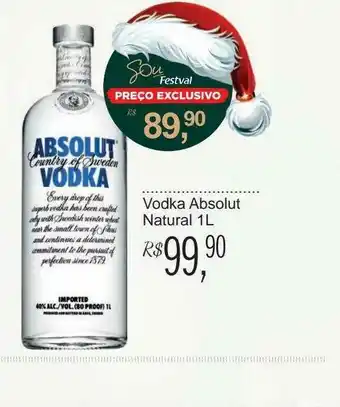 Festval Vodka Absolut Natural oferta