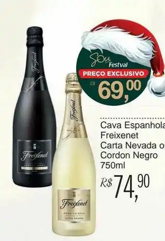 Cava Espanhola Freixenet Carta Nevada O Cordon Negro