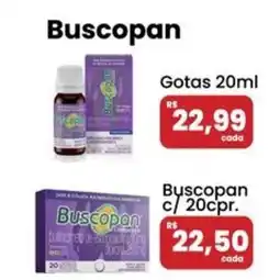 Drogarias Max Buscopan c/20cpr. oferta