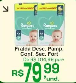 Cocipa Fralda Desc. Pamp. Conf. Sec. Fort oferta