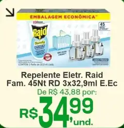 Cocipa Repelente Eletr. Raid Fam. 45Nt RD oferta