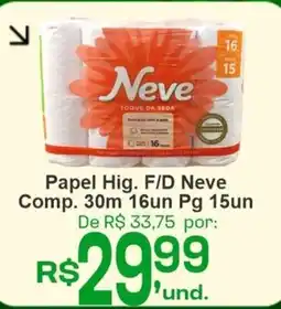 Cocipa Papel Hig. F/D Neve Comp. 30m oferta