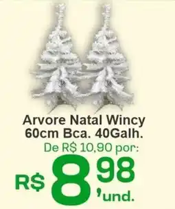 Cocipa Arvore Natal Wincy 60cm Bca. 40Galh. oferta