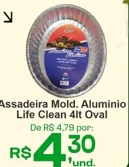 Cocipa Assadeira Mold. Aluminio Life Clean Oval oferta