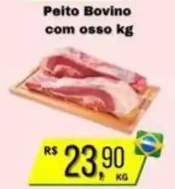 Supermercados Pague Menos Peito Bovino com osso oferta