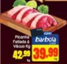 Barbosa Supermercados Picanha Fatiada a vacuo 1kg oferta