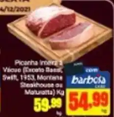 Barbosa Supermercados Picanha Inteira Vacuo 1kg oferta
