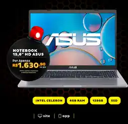 Casa e Vídeo Notebook 15,6" hd asus oferta