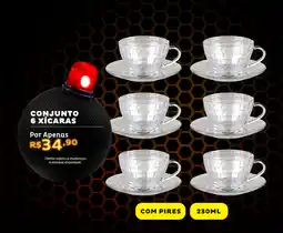 Casa e Vídeo Conjunto 6 xícaras oferta