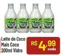 Supermercados Goes Leite de Coco Mais Coco Vidro oferta