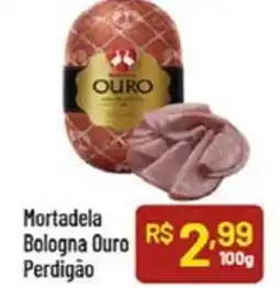 Supermercados Goes Mortadela Bologna Ouro Perdigão oferta