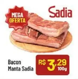 Supermercados Goes Bacon Manta Sadia oferta