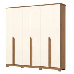 Benoit Guarda Roupa / Roupeiro Henn D309-127 Andreas 6 Portas 6 Gavetas 230x235x48,5cm oferta