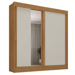 Benoit Roupeiro / Guarda-Roupa Rodial Malta 2 Portas Deslizantes 3 Gavetas Com Espelho 217x195x50cm oferta