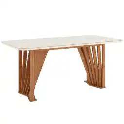 Benoit Mesa de Jantar Henn SC82-127 Adriana Tampo MDF Com Vidro 180cm oferta