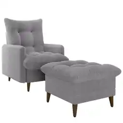 Benoit Poltrona Reclinável Matrix 497 Montreal Com Puff 106x76x95cm oferta