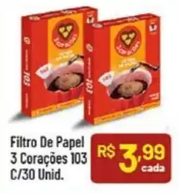 Supermercados Goes Filtro De Papel 3 Coraçoes 103 oferta