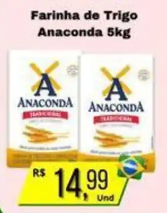 Supermercados Pague Menos Farinha de Trigo Anaconda oferta
