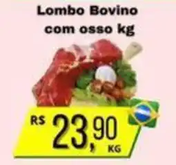 Supermercados Pague Menos Lombo Bovino com osso oferta