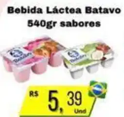Supermercados Pague Menos Bebida Láctea Batavo sabores oferta