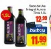 Barbosa Supermercados Suco de Uva Integral Aurora Tinto 1.5L oferta