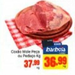 Barbosa Supermercados Coxao Mole Peca ou Pedaco 1kg oferta