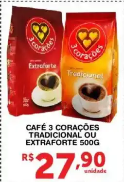 Roldão Café 3 corações tradicional ou extraforte oferta