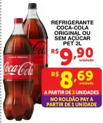 Refrigerante coca-cola original ou sem açúcar pet