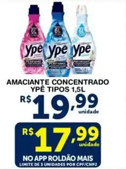 Roldão Amaciante concentrado ype tipos oferta