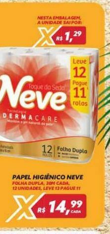 Papel higiênico neve