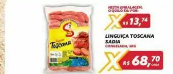 Linguiça toscana sadia