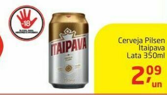 Tenda Atacado Cerveja pilsen itaipava lata 350ml oferta