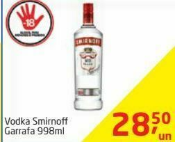 Tenda Atacado Vodka smirnoff 998ml oferta