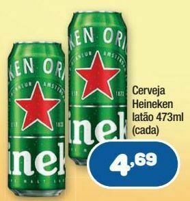 Costazul Supermercados Cerveja heineken latão 473ml oferta