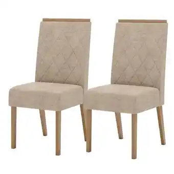 Benoit Conjunto 2 Cadeiras Estofadas Henn S32-538 Nina 99,5x44x59cm oferta