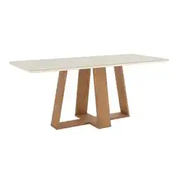 Benoit Mesa de Jantar Henn SC96-127 Lins 8 Lugares Tampo MDF Com Vidro 80x200x90cm oferta