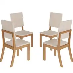 Benoit Conjunto 4 Cadeiras Estofadas Henn S35-502 Mila 94,5x41,5x53,5cm oferta