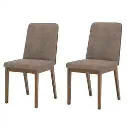 Benoit Conjunto 2 Cadeiras Estofadas Henn S41-548 Pietra 91x46x55cm oferta