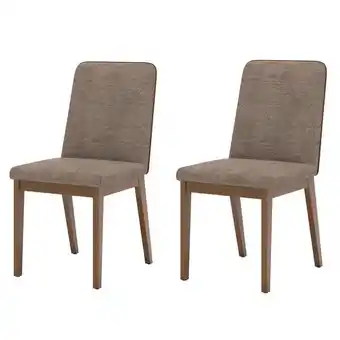 Benoit Conjunto 2 Cadeiras Estofadas Henn S41-548 Pietra 91x46x55cm oferta